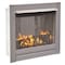 Duluth Forge Ventless Stainless Outdoor Gas Fireplace Insert With Reflective Blac DF450SS-G-RBLK - alternate 2